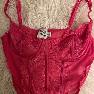 Princess Polly Pink Lace Corset